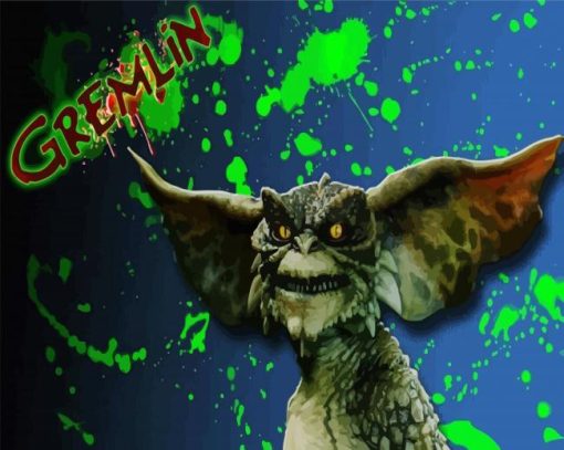 The Gremlins Movie paint by numbers