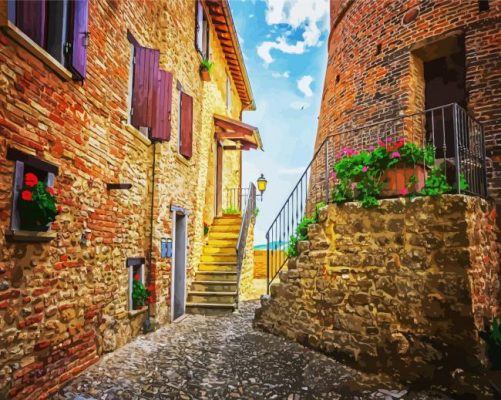 Italian Street paint by numbers