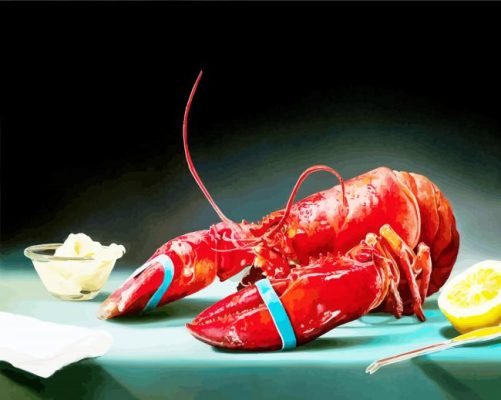 The Lobster Sea Fruits paint by numbers