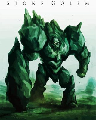 The Stone Golem paint by numbers