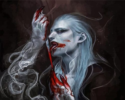 The Vampire Art paint by numbers