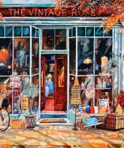 The Vintage Rose Shop paint by numbers