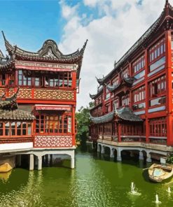 Yu Garden Shanghai paint by numbers