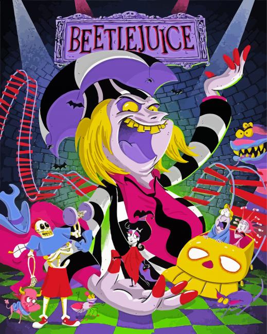 The Beetlejuice Poster paint by numbers