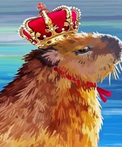 The Capybara Queen paint by numbers