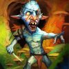 Scary Monster Goblin paint by numbers