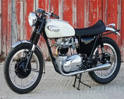 Triumph Motorcycle paint by numbers