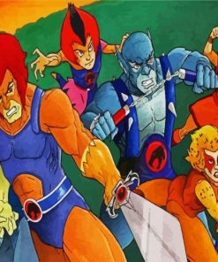 ThunderCats Cartoon paint by numbers