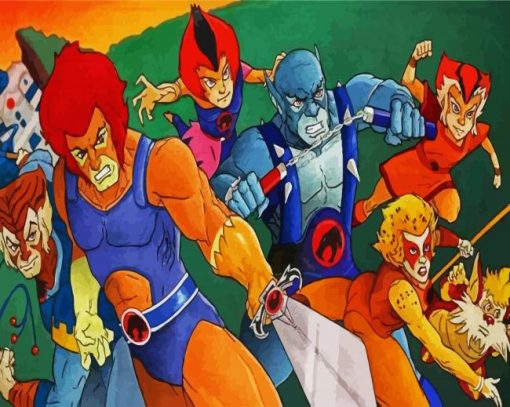 ThunderCats Cartoon paint by numbers