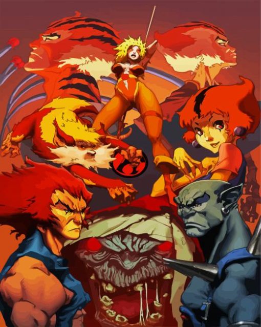 ThunderCats Characters paint by numbers