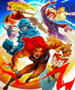 Characters Of ThunderCats paint by numbers