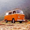 Orange Trip Campervan paint by numbers