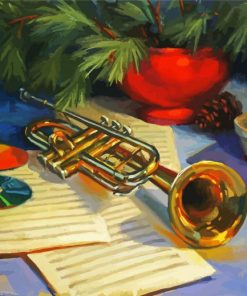 Trumpet Musical Instrument paint by numbers