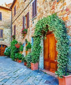 Aesthetic Tuscany Houses paint by numbers