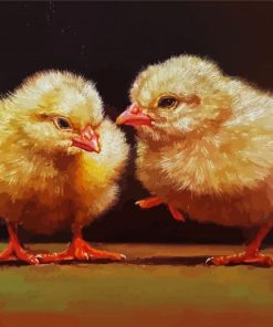 Adorable Chicks paint by numbers