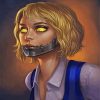 Creepy Undead Girl paint by numbers