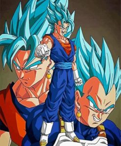 Vegito Character piant by numbers