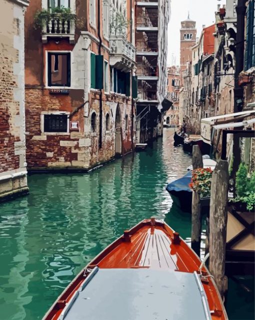 Italy Venice Canal paint by numbers