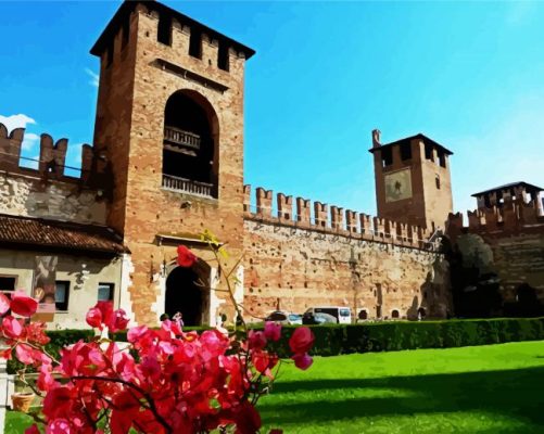 Castelvecchio Museum paint by numbers