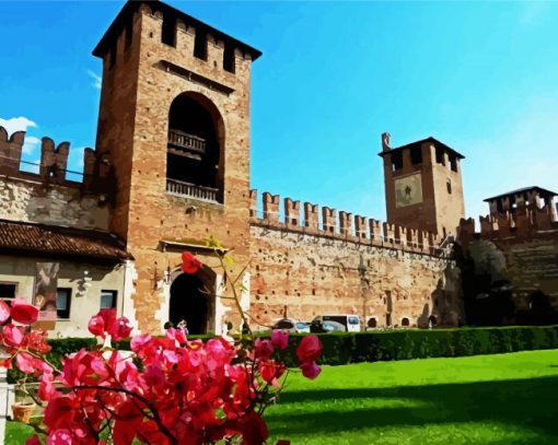 Castelvecchio Museum paint by numbers