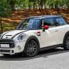 White Mini Cooper paint by numbers