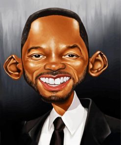 Will Smith Caricature Paint by numbers