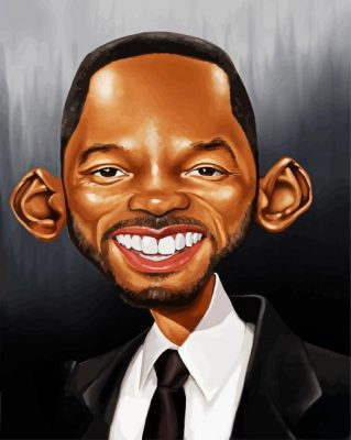 Will Smith Caricature Paint by numbers