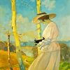 Woman With Camera Art paint by numbers