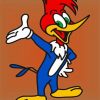 Woody Woodpecker Cartoon paint by numbers