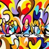 Abstract Last Supper paint byb numbers