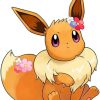 Adorable Eevee paint by numbers