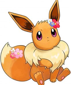 Adorable Eevee paint by numbers