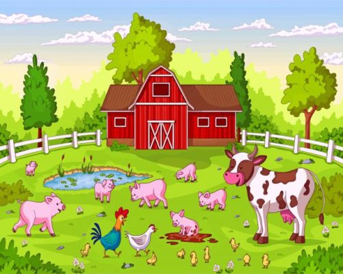 Aesthetics Happy Animals paint by numbers