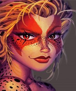 Aesthetic Cheetara paint by numbers