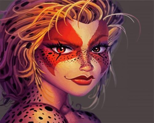 Aesthetic Cheetara paint by numbers