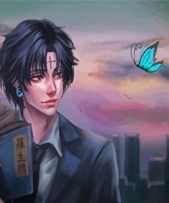 Chrollo Lucilfer With Butterfly paint by numbers