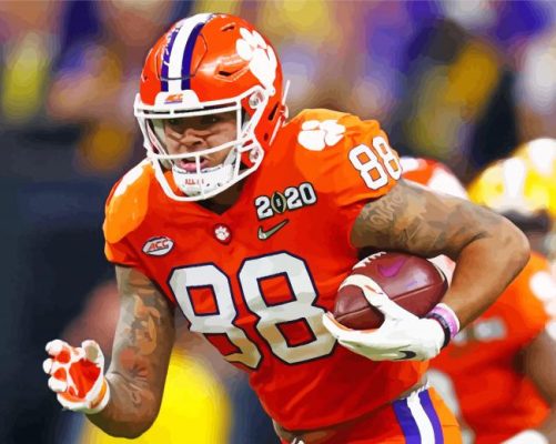 Player Of Clemson Tigers paint by numbers