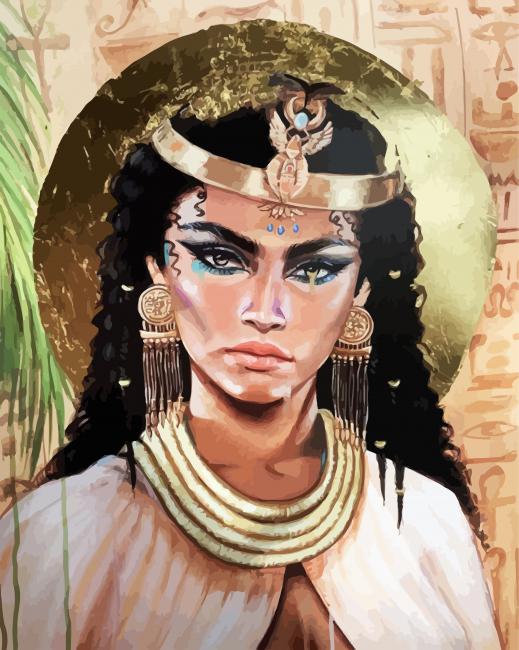 Cleopatra With Accessories paint by numbers