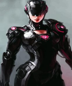 Cyberpunk Girl paint by numbers