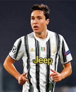 Federico Chiesa Footballer paint by numbers