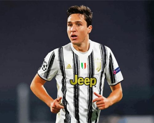 Federico Chiesa Footballer paint by numbers