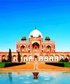 Aesthetic Humayun's Tomb paint by numbers