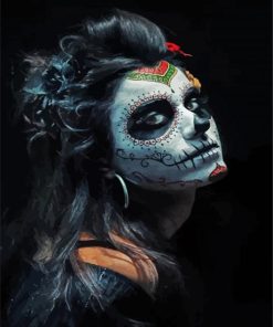 Aesthetic La Calavera Catrina paint by numbers