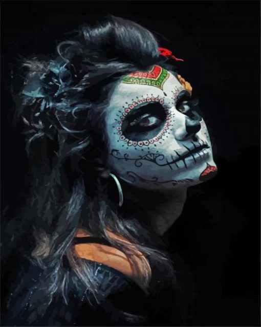 Aesthetic La Calavera Catrina paint by numbers