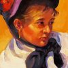 Mary Cassatt Self Portrait paint by numbers