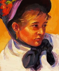 Mary Cassatt Self Portrait paint by numbers