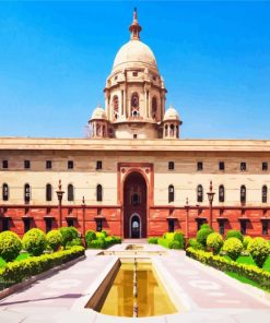 Rashtrapati Bhavan paint by numbers