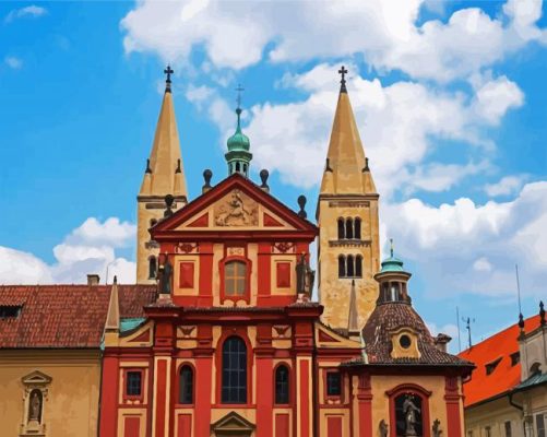St George's Basilica Prague paint by numbers