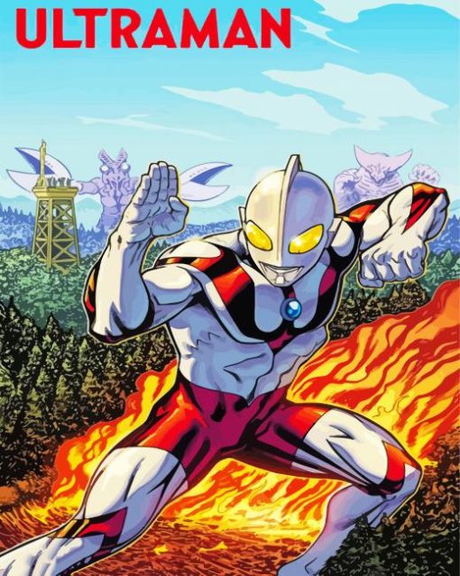 Ultraman Poster paint by numbers