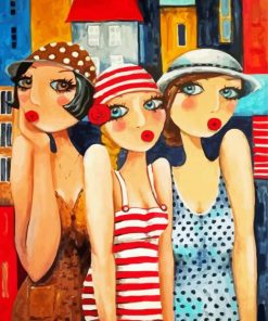 Aesthetic Whimsical Ladies paint by numbers